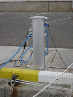 Borne eau électricité